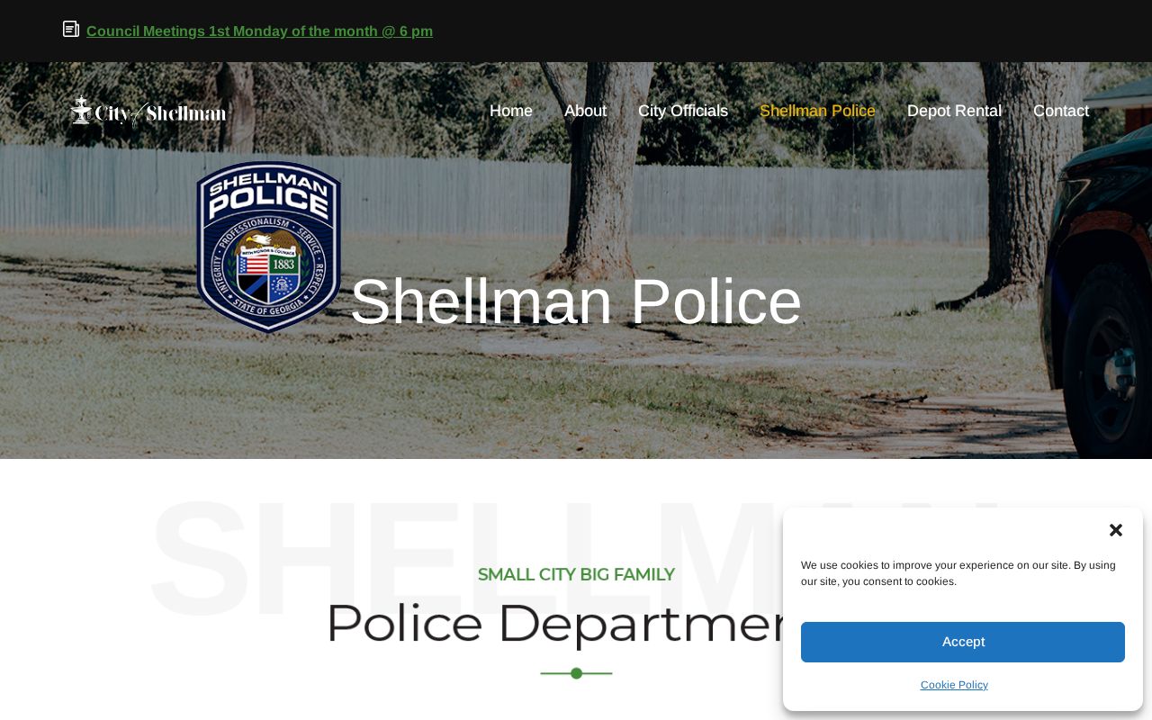 Shellman police route for a Randolph County municipal court warrant